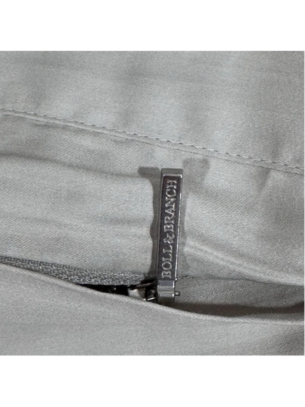 Boll & Branch Signature Hemmed Duvet Set In Pewter - Full/Queen